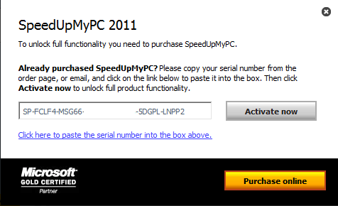 Speed Up My Pc 2010 Serial Key